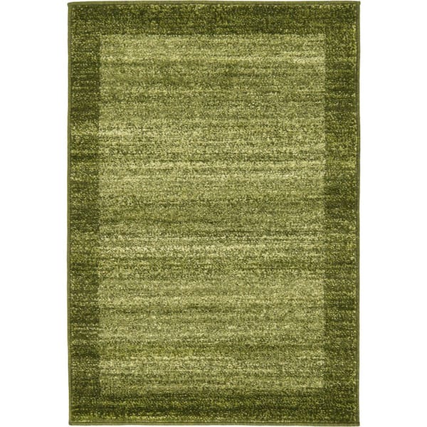 Unique Loom Del Mar Abigail Light Green 2' 2 x 3' 0 Area Rug