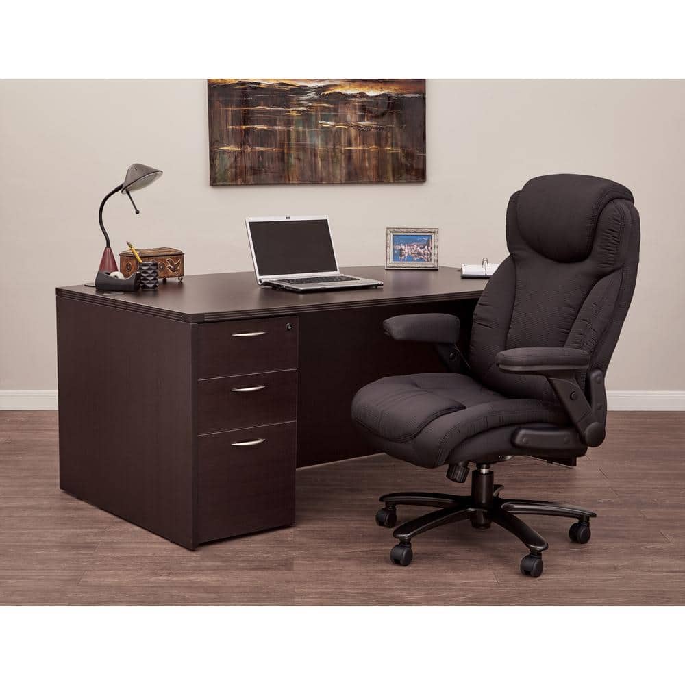Big and Tall Black Fabric Executive Office Chair