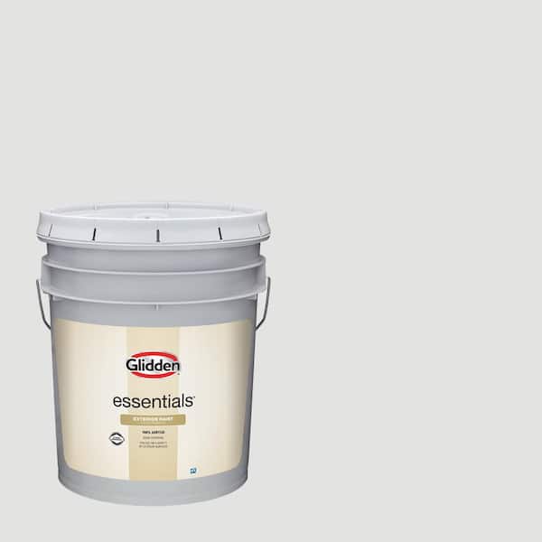 Glidden Essentials 5 gal. PPG1001-2 Aria Satin Exterior Paint
