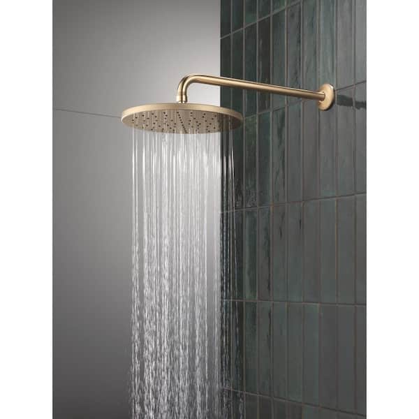 Bonacci 1-Spray Patterns with 1.75 GPM 10 in. Wall Mount Fixed Shower Head in Lumicoat Champagne Bronze