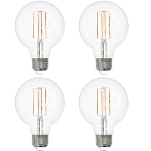 100-Watt Equivalent G25 Edison Filament Globe E26 Base Dimmable LED Light Bulb in Warm White 2700K (4-Pack)