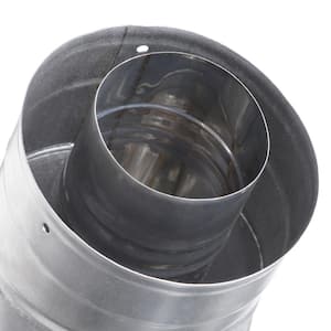 3 in. x 5 in. Stainless Steel Concentric Venting 45-Degree Elbow for Indoor Tankless Gas Water Heater Installations