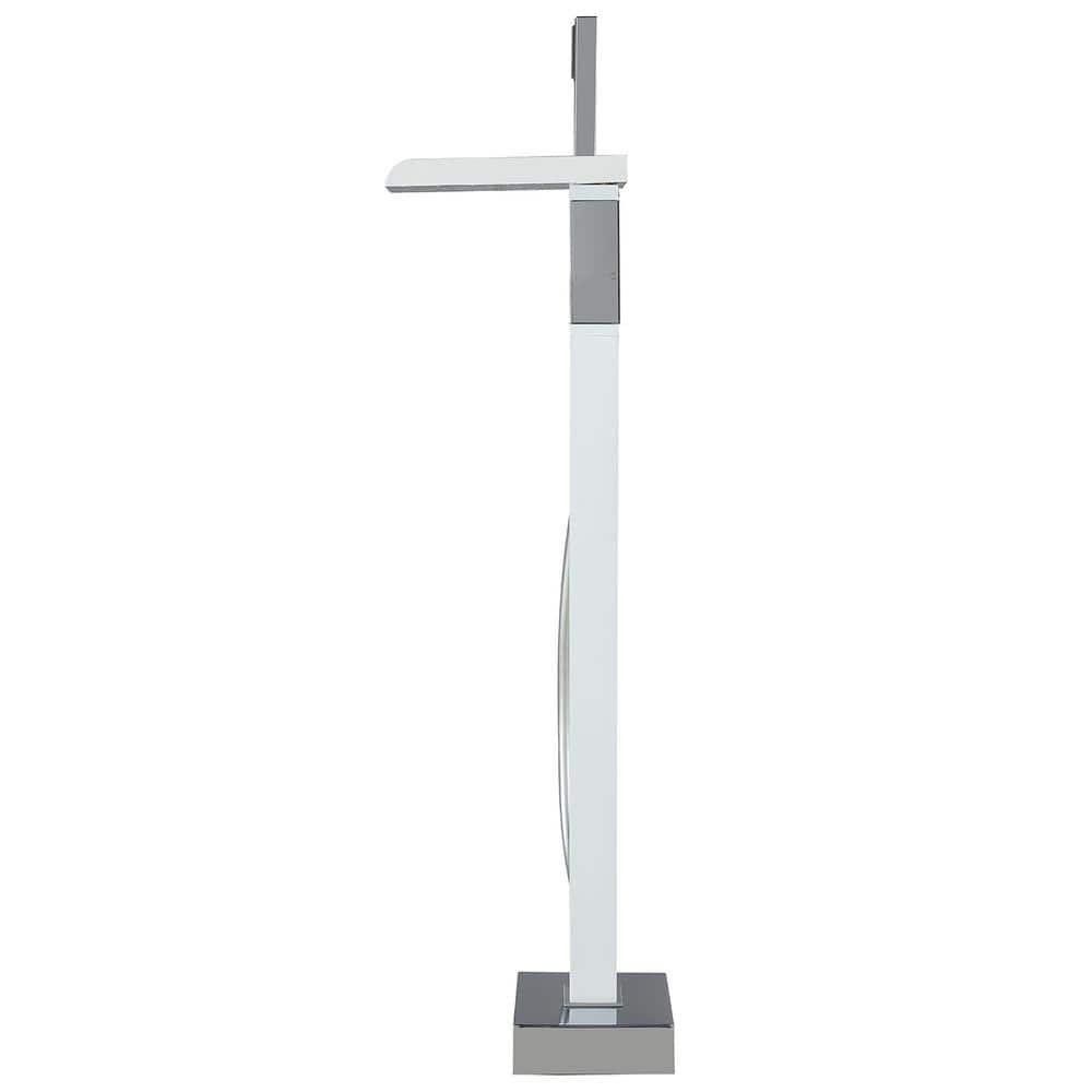 Cahaba Dima Single-Handle Freestanding Waterfall Tub Faucet with Handshower in Polished Chrome - 2