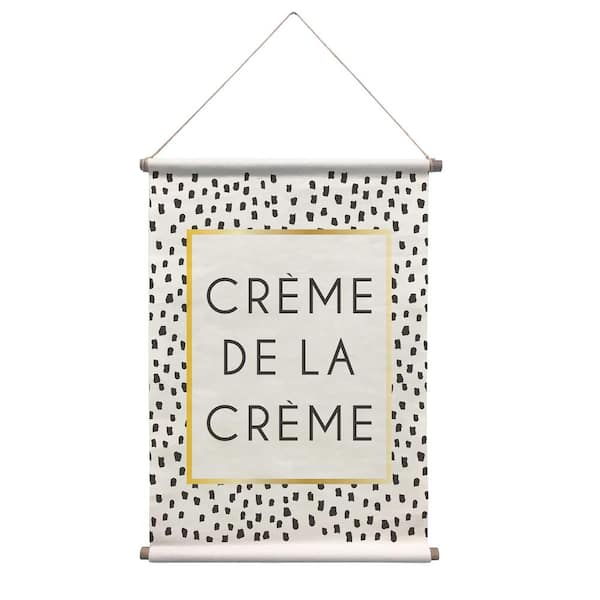 WallPops Creme De La Creme Black Wall Tapestry