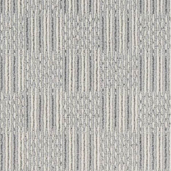 Natural Harmony 6 in. x 6 in. Pattern Carpet Sample - Upland Grid - Color Bayview