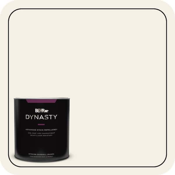 BEHR DYNASTY 1 qt. #GR-W15 Palais White Eggshell Enamel Interior Stain-Blocking Paint & Primer