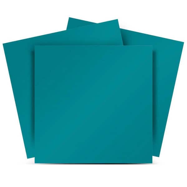 Blue PW11 6 in. x 6 in. Vinyl Peel and Stick Tile (24 Tiles, 6 sq. ft. /Pack)