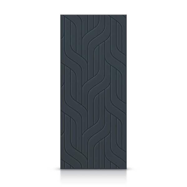 CALHOME 30 in. x 96 in. Hollow Core Charcoal Gray Painted Composite MDF Interior Door Slab
