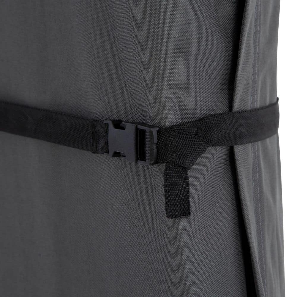 Gray Heavy-Duty Waterproof Offset Umbrella Cover