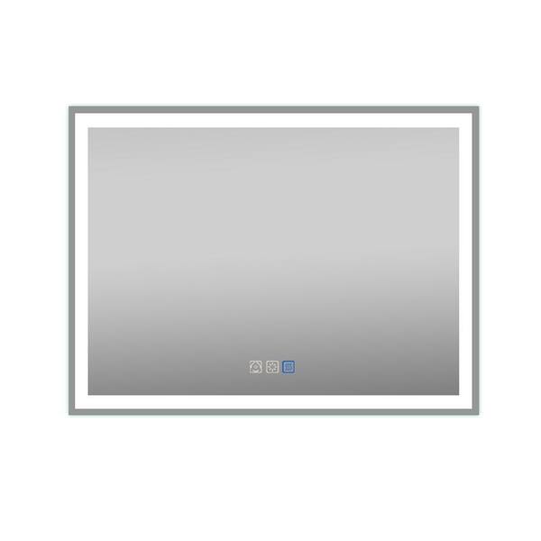 Cesicia 48 in. W x 36 in. H Rectangular Frameless Wall Mount 