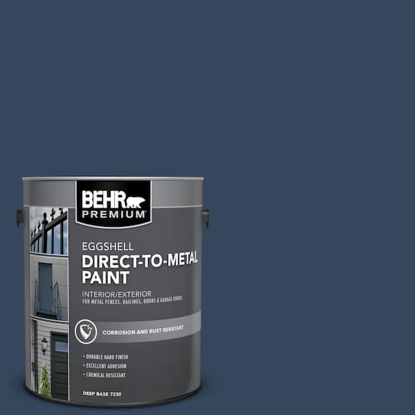 1 gal. #MQ5-54 Compass Blue Eggshell Direct to Metal Interior/Exterior Paint