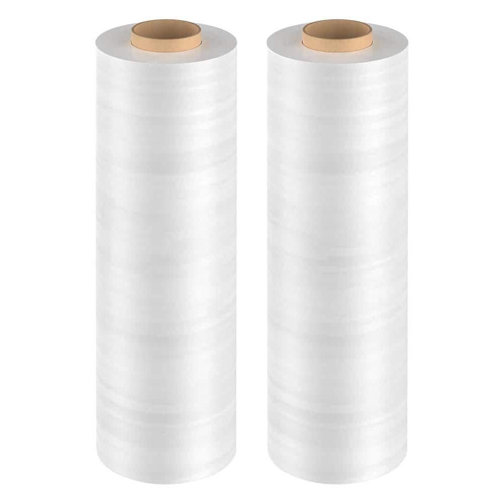 Industrial Strength Clear Stretch Wrap Film 1000 ft. 60-Gauge for Furniture and Pallet Wrap 15 in. Shrink Film 2-Pack price history on PriceWatchPro