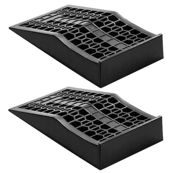 Car Ramps, 2 PCS 20000 lbs. GVW Capacity, 2.6 in. Lift Height, Portable Low Profile Car Service Ramps for Oil Changes