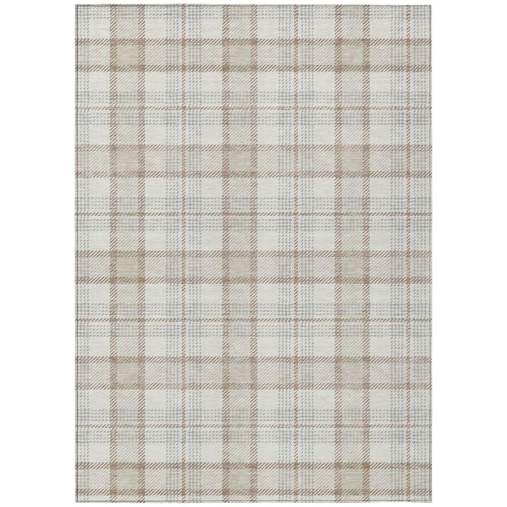 Chantille Machine Washable Indoor/Outdoor Abstract ACN1052 Linen 3 ft. x 5 ft. Area Rug price history on PriceWatchPro