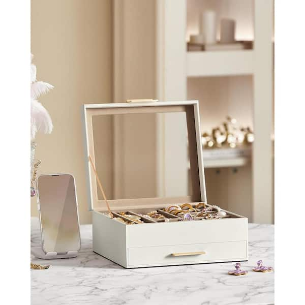 Outlet LARGE MIRRORED OBLONG JEWELRY BOX