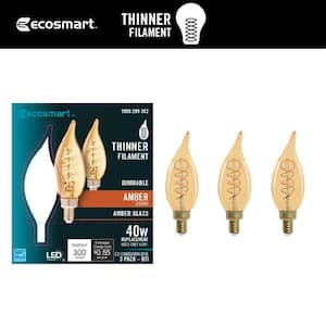 EcoSmart 60-Watt Equivalent BA11 Dimmable E12 Candelabra