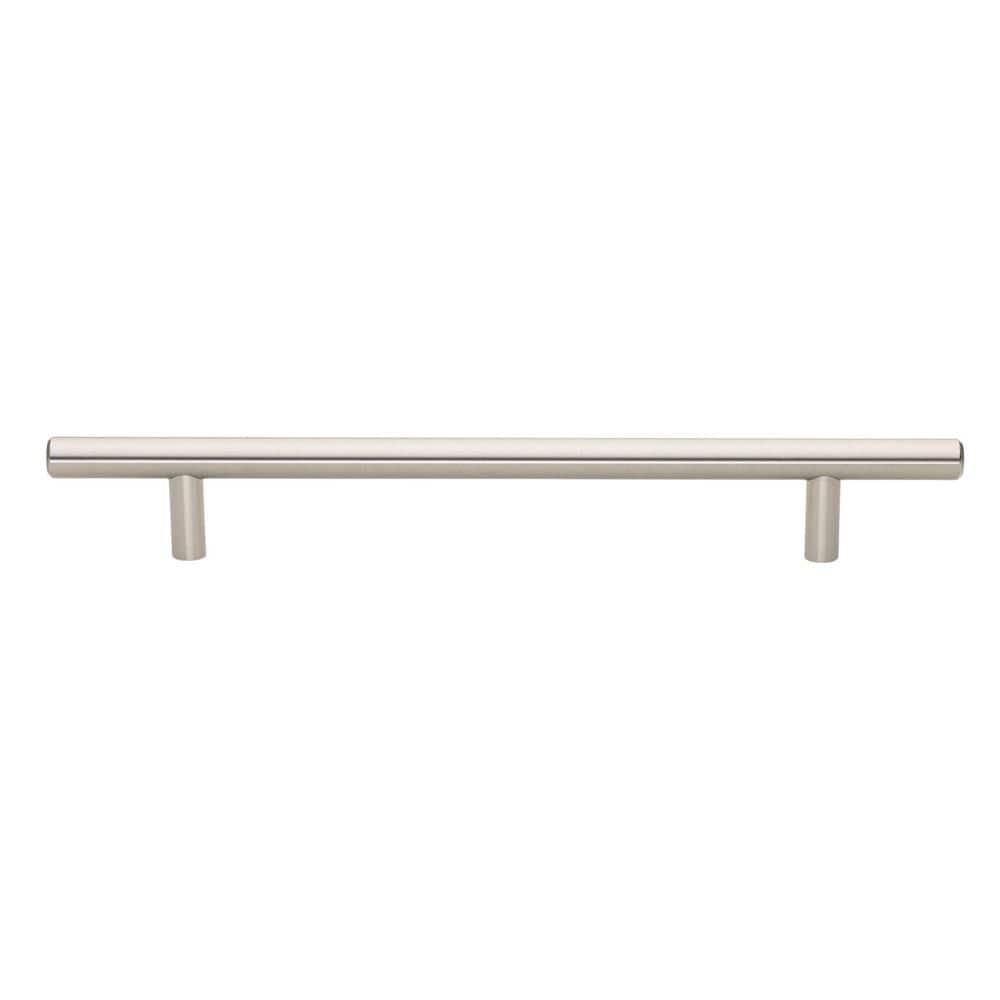 Brushed Stainless Steel 7" Modern Bar Pull with Mounting Hardware