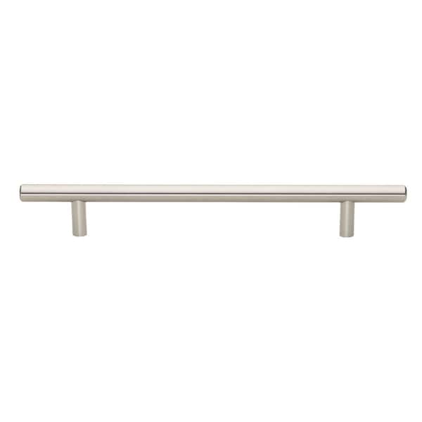GlideRite 7 in. Center-to-Center Stainless Steel Finish Solid Handle Bar Pulls (10-Pack)