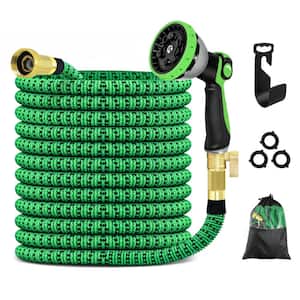 50 ft. Flexible Water Hose with 10 Function Nozzle Garden Water Hose Expandable Garden Hose