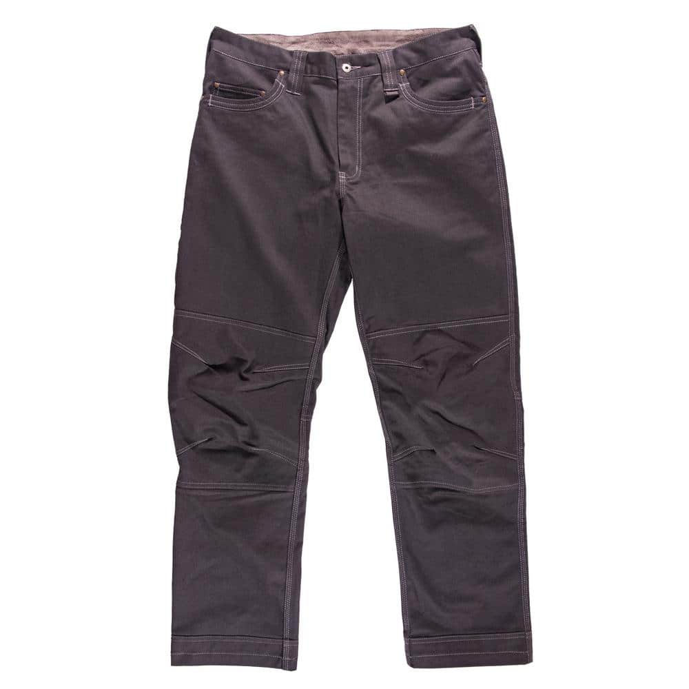 Carhartt Men's 36 in. x 32 in. Medium Hickory Cotton/Spandex Rugged Flex  Rigby 5-Pocket Pant 102517-918 - The Home Depot