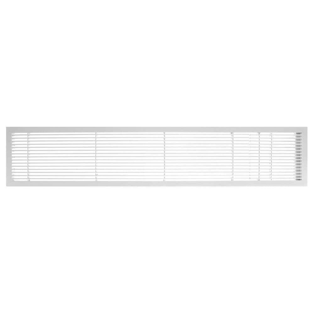 AG10 Series 4 in. x 24 in. Solid Aluminum Fixed Bar Supply/Return Air Vent Grille, White-Matte with Door price history on PriceWatchPro
