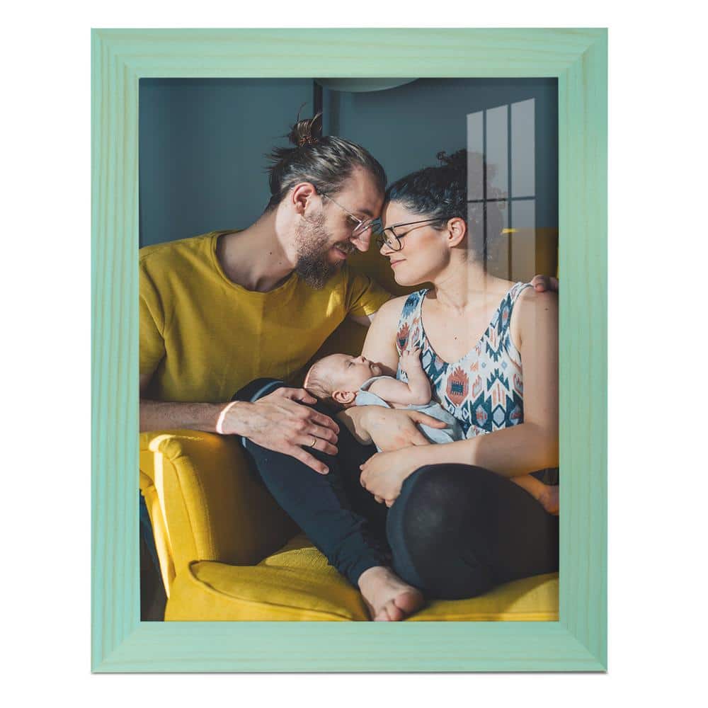 Wexford Home 6x8 Wood Grain Picture Frame Seafoam Green WF520F The Home Depot