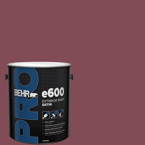 BEHR PRO 1 gal. #HDC-SP14-11 Rouge Charm Satin Exterior Paint
