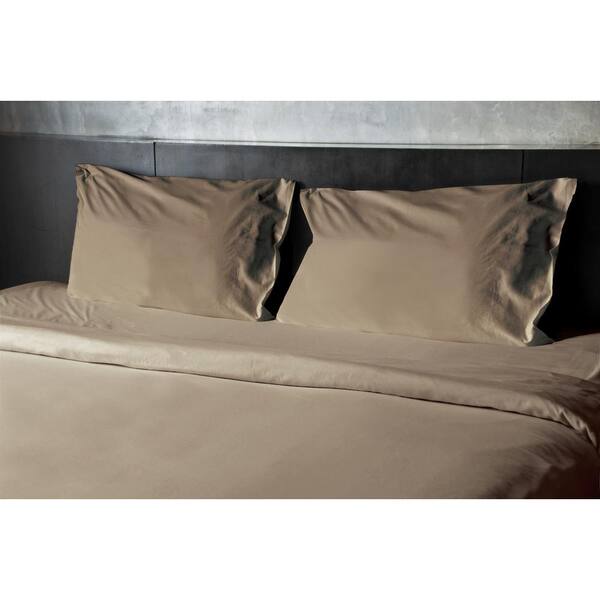 Home Dynamix Eucalush Taupe 1000-Thread Count King Sheet Set (4-Piece)
