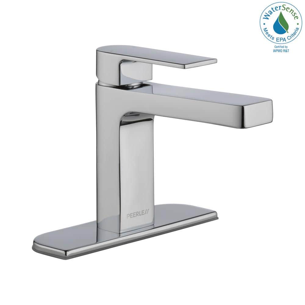 Xander Polished Chrome Single-Handle Mid-Arc Bathroom Faucet