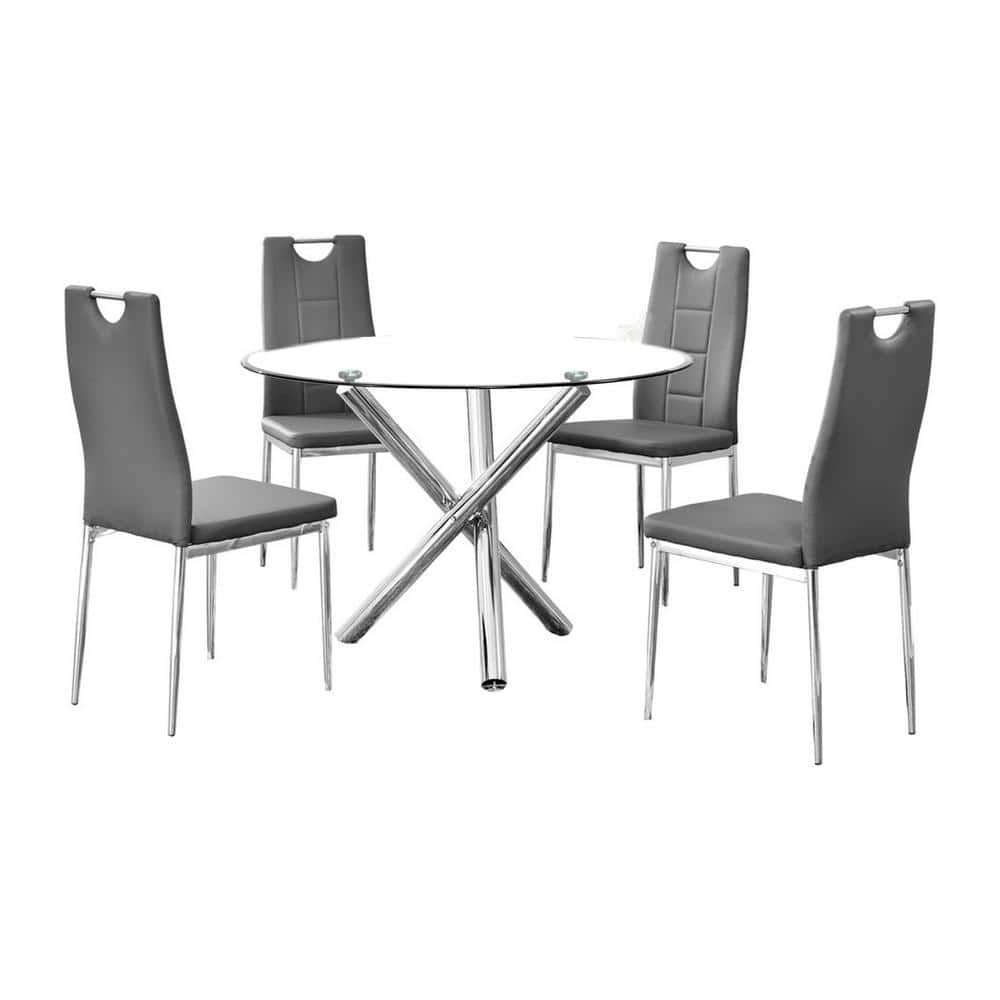 Mozart 5 Pcs Dinette Set, Grey