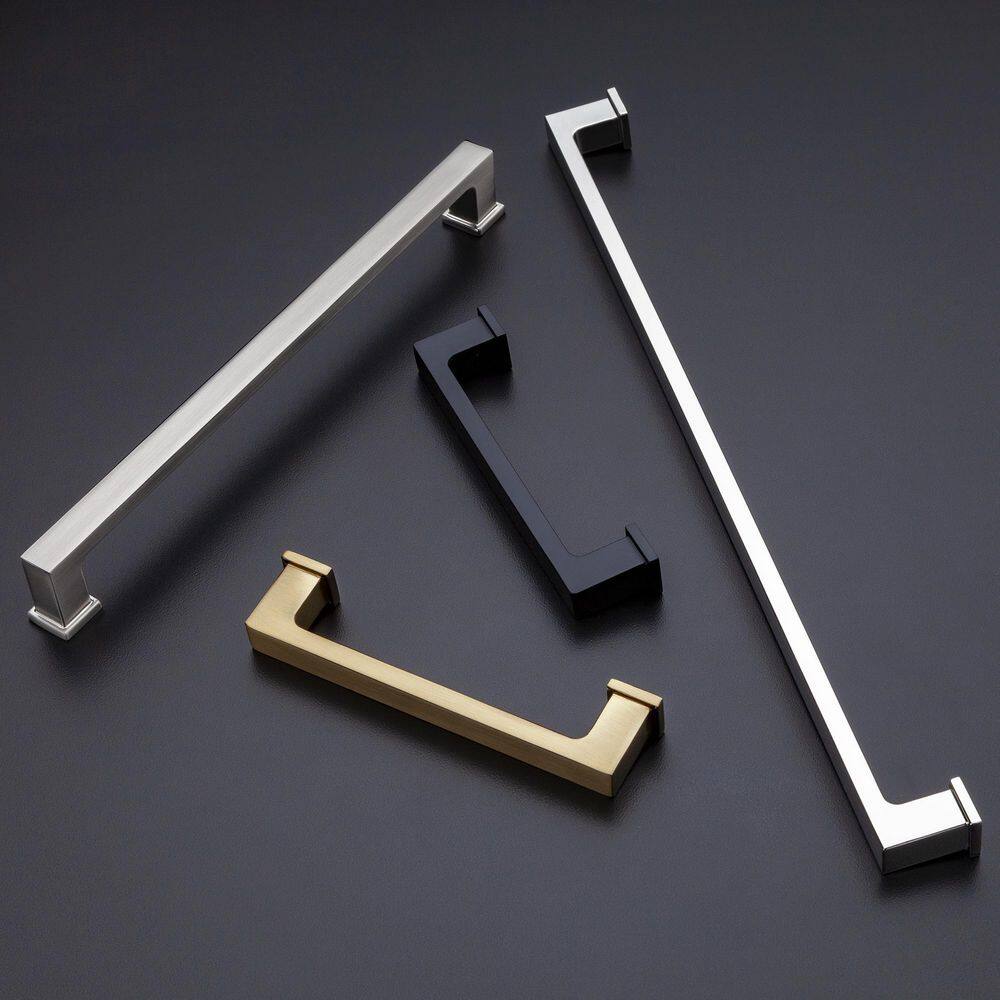 Chelsey 8-inch Polished Nickel Rectangular Bar Pull