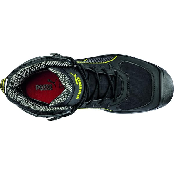 Men's Rock Heavy Duty Safety Work Boots - Composite Toe - Black Size 10.5(M)