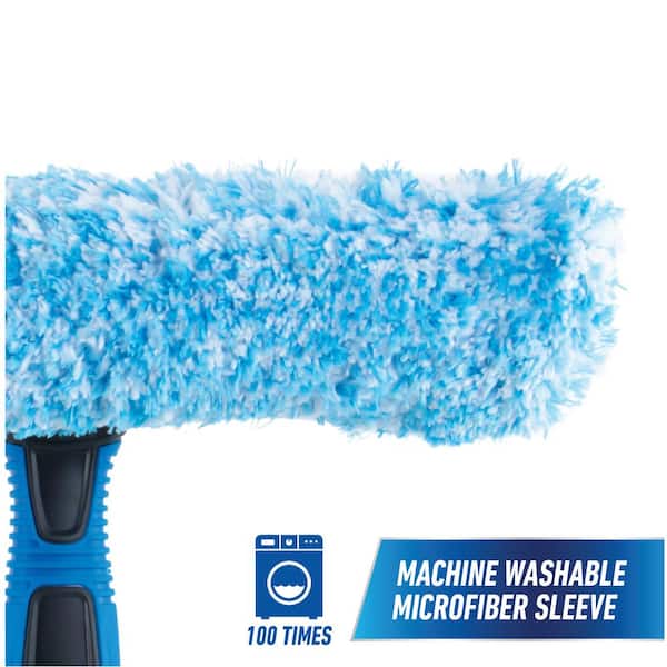 Unger 10 in. 2-in-1 Window Cleaner Squeegee & Scrubber Combi 981620 - The  Home Depot