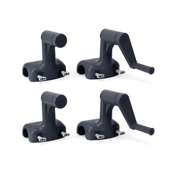 Heavy Duty Aluminum Base Solar Above/Below Ground Pool Cover Reel (2 Pack)