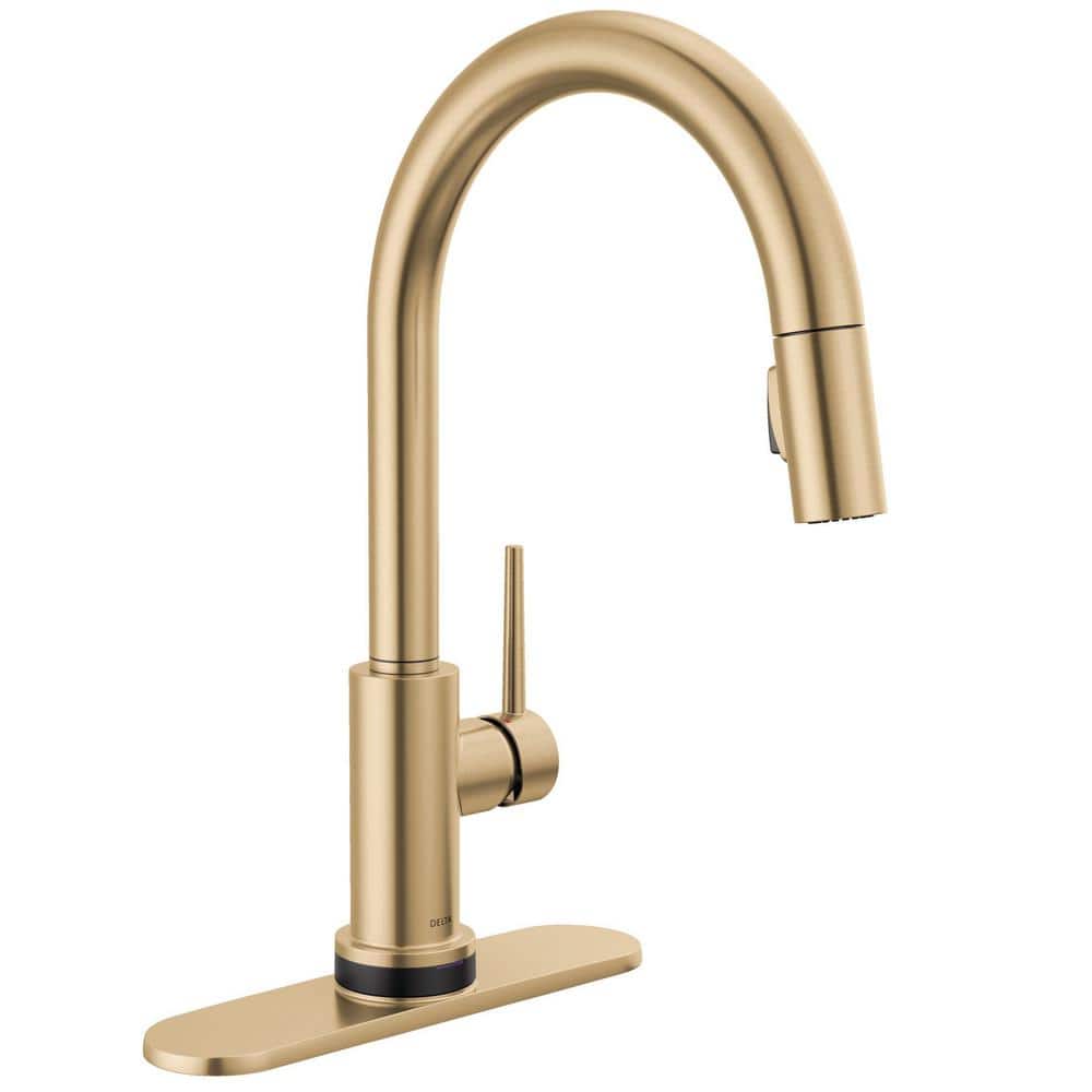 Modern Elegance Touch-Control Bronze Kitchen Sink Faucet with Pull-out Spray
