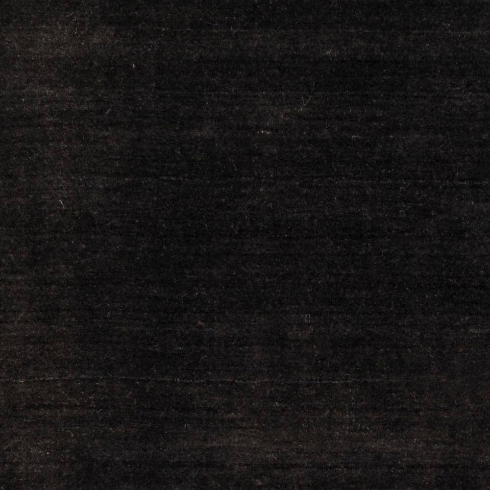 Handmade Black Wool Tufted Rectangular Area Rug 5' x 8'