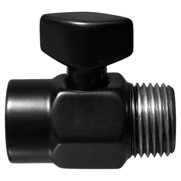 Westbrass 1/2" Shower Arm Volume Control Trickle Valve, Matte Black