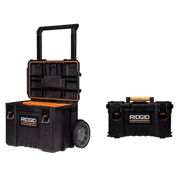 Rigid Job Site Box with padlocks for your power tools.