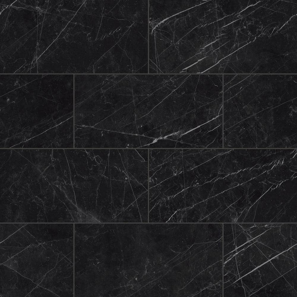 Gemma Rectangular 12 in. x 24 in. Polished Notte Porcelain Tile (15.5 sq. ft./Case) price history on PriceWatchPro
