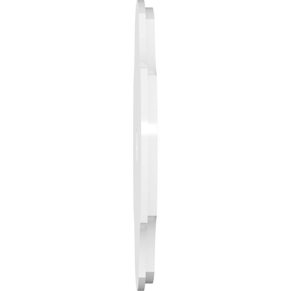 10" White PVC Contemporary Ceiling Medallion
