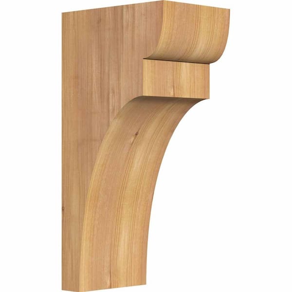 Ekena Millwork 5-1/2 in. x 8 in. x 16 in. Western Red Cedar Yorktown Smooth Corbel