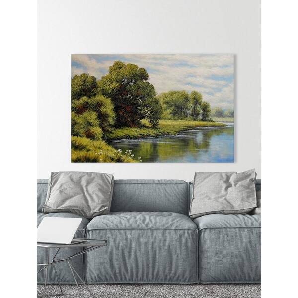Dove、Lake Afternoon、希少画集画、新品額付 Greeting the Dawn Oil painting: Yulia Nikonova | Artfinder
