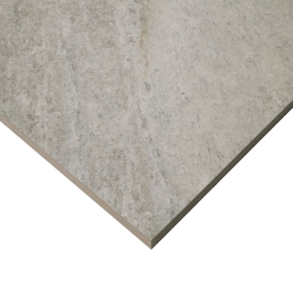 MSI Quartz Silver 24 in. x 48 in. x 0.79 in. Matte Porcelain Stone