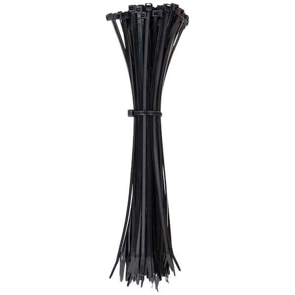 2000 Pieces 11.5" Black Cable Wire Tie 40 Lbs Tensile Zip Nylon SALE Fasten Ties 