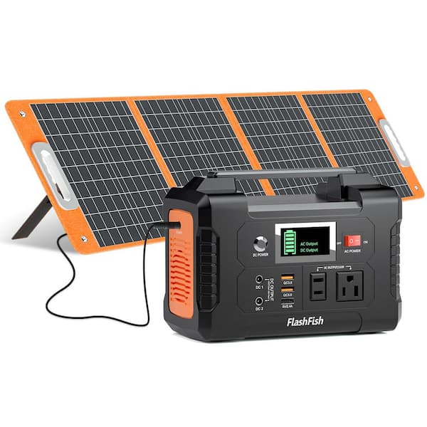 Ahfiwaso 200-Watt Monocrystalline Solar Panel with Single Panels Backup Power Battery Pack