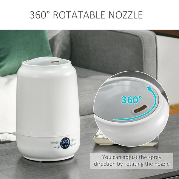 Jlong Cool Mist Ultrasonic Console Humidifier with Adjustable