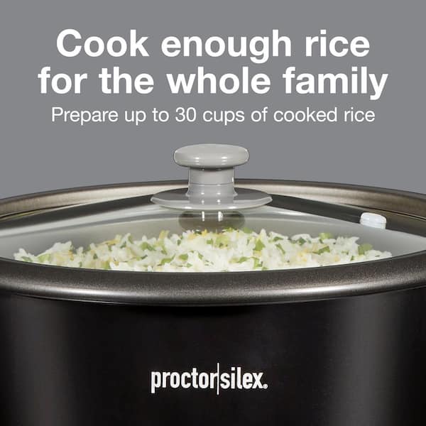 Best Buy: Proctor Silex 30 Cup Rice Cooker & Steamer BLACK 37555