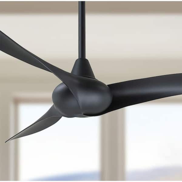 Minka Fans MINKA-AIRE Wave 52 in. Indoor Coal Ceiling Fan with Remote Control F843 ...