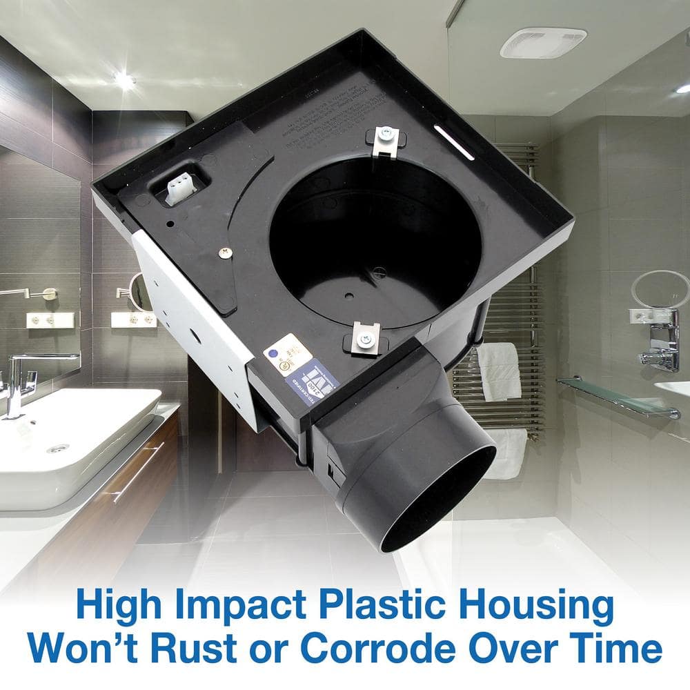 White Polymer Ceiling Mount High-Performance Exhaust Fan