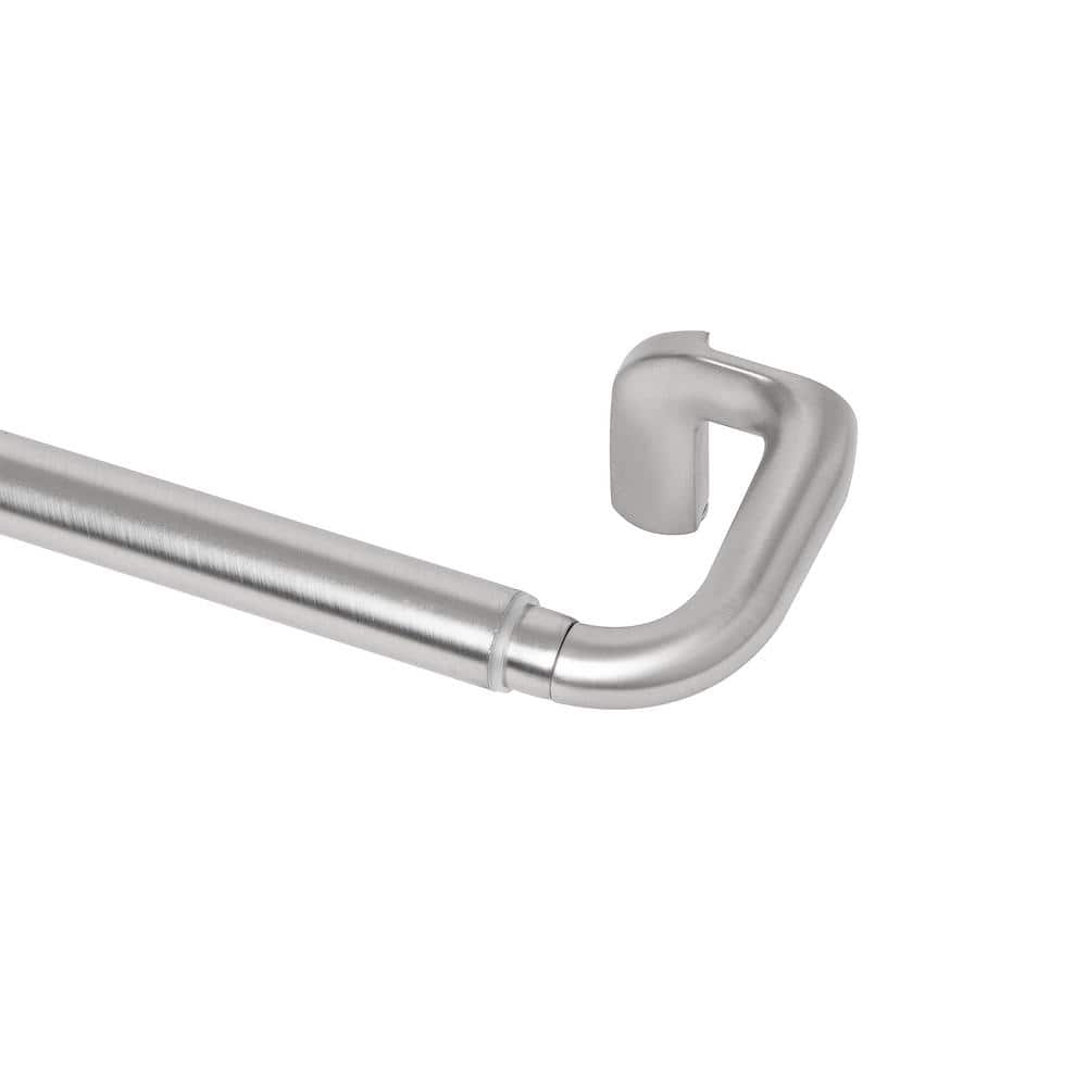 Matte Nickel Adjustable Blackout Curtain Rod 48-88"